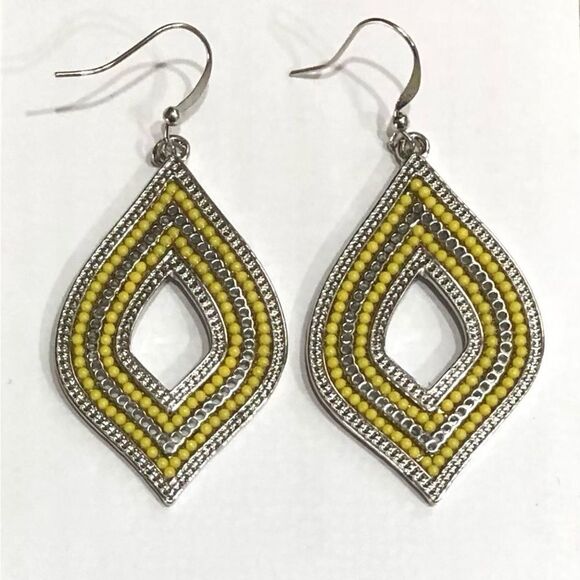 Bohemian Boho Beaded Hoop Dangle Earrings (a)86 - Picture 3 of 8
